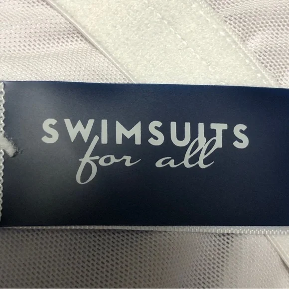 NEW - SWIMSUITS FOR ALL - Pink Floral One Shoulder One Piece Swimsuit - Size 26 - Picture 8 of 11